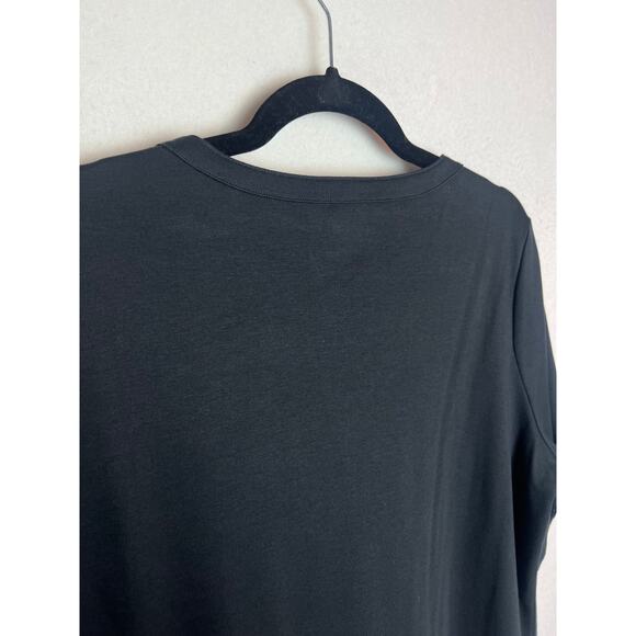 Lands' End Women's Short Sleeve Top Size Large Oeko-Tex Black - Picture 8 of 8